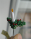 Grangren med julelys - Miniature